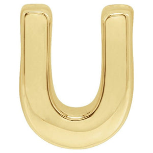 Initial Slide Pendant in 14K Gold with Alphabet Design Options