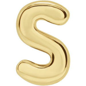 Initial Slide Pendant in 14K Gold with Alphabet Design Options