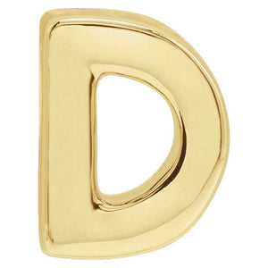 Initial Slide Pendant in 14K Gold with Alphabet Design Options