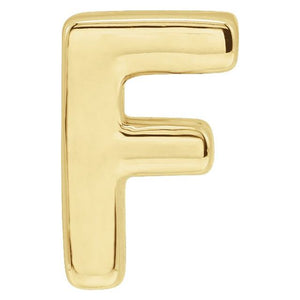 Initial Slide Pendant in 14K Gold with Alphabet Design Options