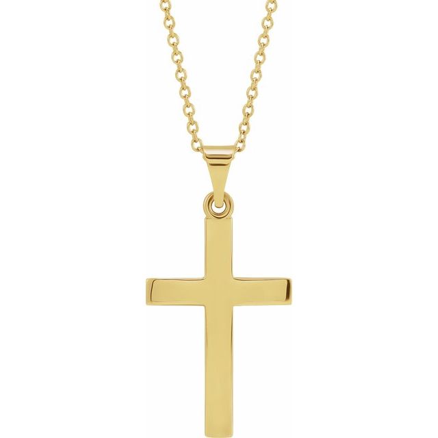 14K Gold Cross Pendant