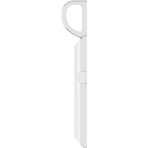 Platinum Knife Edge Cross Pendant