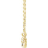 14K Gold, 1/8 CTW Natural Diamond 16 Inch French-Set Bar Necklace