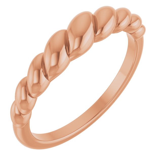 Sterling Silver Rope Dome Ring