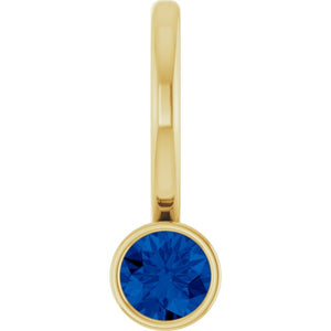 Platinum 1/10 CT Natural Diamond Bezel-Set Pendant