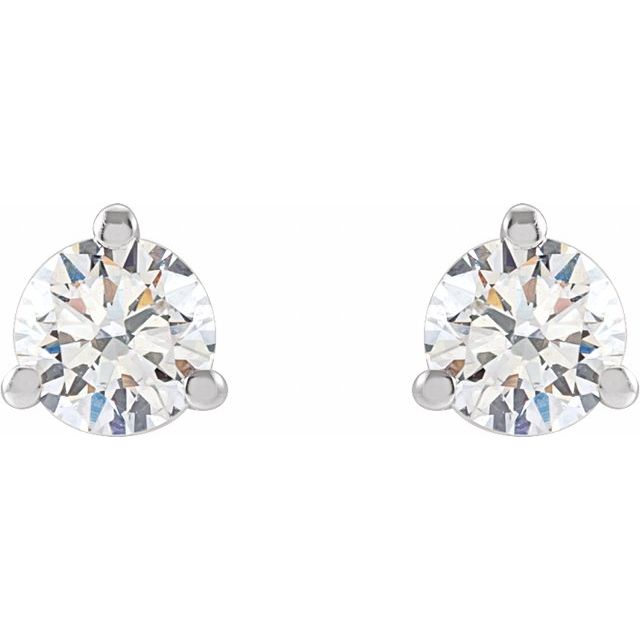 14K Yellow Gold 1/3 CTW Lab-Grown Diamond Stud Earrings