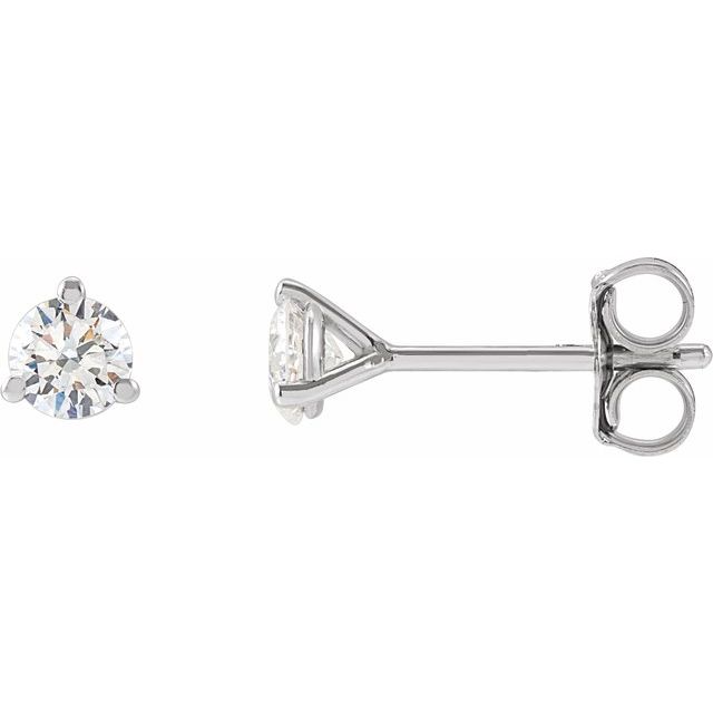 14K Gold Lab-Grown Diamond Stud Earrings - Options Available