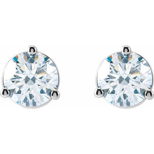 14K Yellow Gold 1/3 CTW Lab-Grown Diamond Stud Earrings