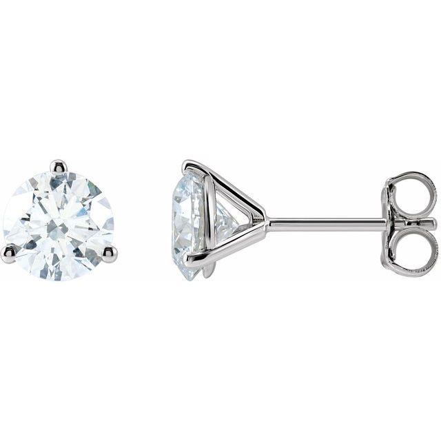 1 1/2 CTW Lab-Grown Diamond Round Stud Earrings in 14K Gold