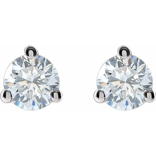 14K Yellow Gold 1/3 CTW Lab-Grown Diamond Stud Earrings