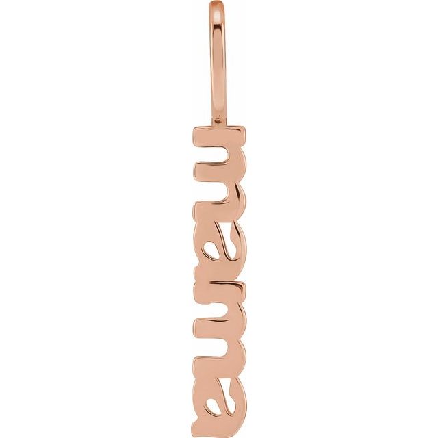 Mama Charm Pendant in 14K Gold, 10K Gold and Platinum