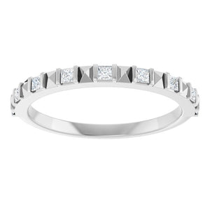 14K Gold Natural Diamond Anniversary Band - Options Available