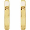 14K Yellow Gold 16 mm Polished Hinged Hoop Earrings