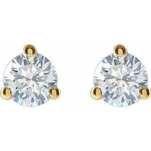 14K Yellow Gold 1/3 CTW Lab-Grown Diamond Stud Earrings