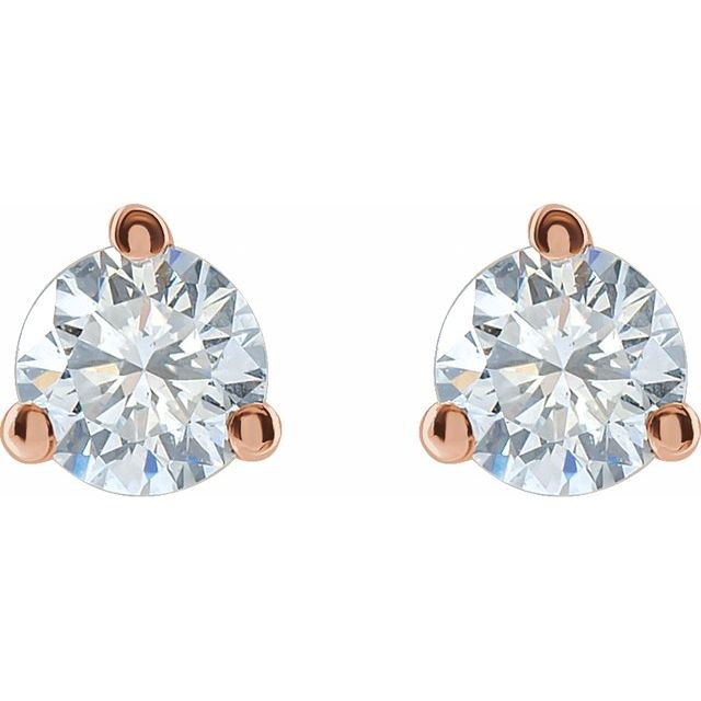 14K Yellow Gold 1/3 CTW Lab-Grown Diamond Stud Earrings