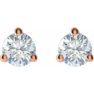 14K Yellow Gold 1/3 CTW Lab-Grown Diamond Stud Earrings