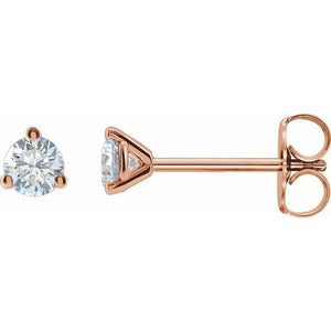 14K Yellow Gold 1/3 CTW Lab-Grown Diamond Stud Earrings