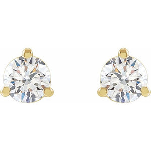 14K Yellow Gold 1/3 CTW Lab-Grown Diamond Stud Earrings