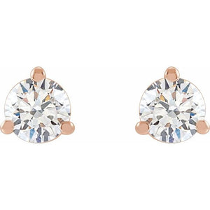 14K Yellow Gold 1/3 CTW Lab-Grown Diamond Stud Earrings