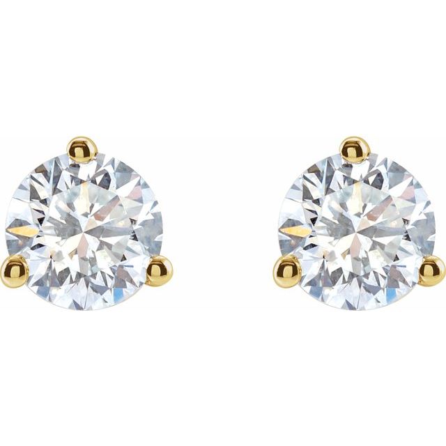 14K Yellow Gold 1/3 CTW Lab-Grown Diamond Stud Earrings