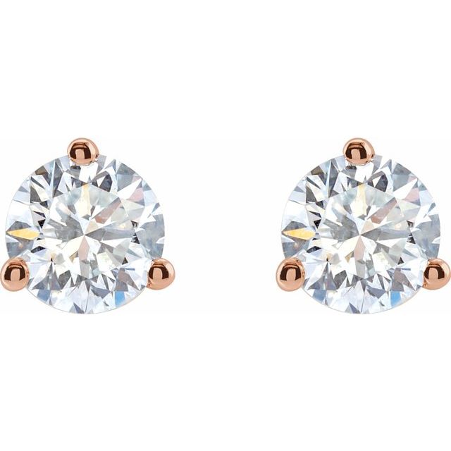 14K Yellow Gold 1/3 CTW Lab-Grown Diamond Stud Earrings