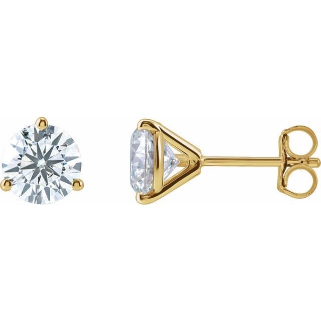 14K Yellow Gold 1/3 CTW Lab-Grown Diamond Stud Earrings