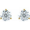 14K Yellow Gold 1/3 CTW Lab-Grown Diamond Stud Earrings