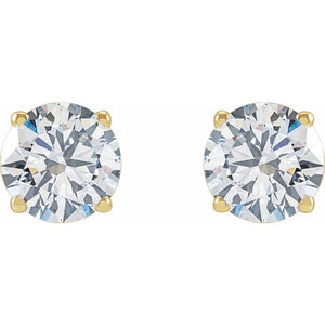 14K Yellow Gold 1/3 CTW Lab-Grown Diamond Stud Earrings