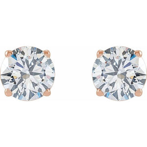 14K Yellow Gold 1/3 CTW Lab-Grown Diamond Stud Earrings