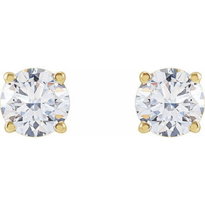 14K Yellow Gold 1/3 CTW Lab-Grown Diamond Stud Earrings