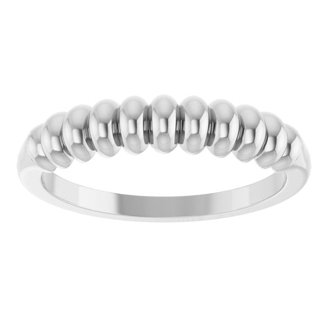 14K Gold Puffed Metal Ring