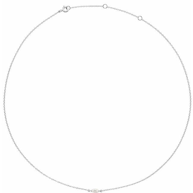 14K Gold Lab-Grown Diamond Necklace - Options Available