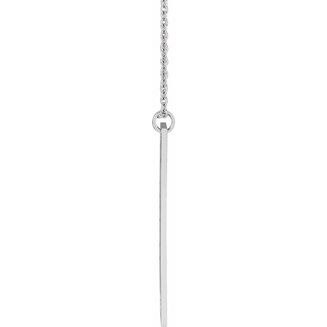 14K Gold Bar Family Necklace