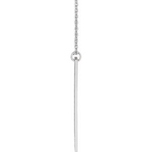 14K Gold Bar Family Necklace