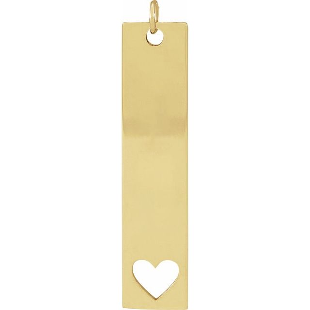 14K Gold Bar Family Necklace