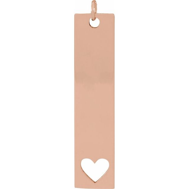 14K Gold Bar Family Necklace