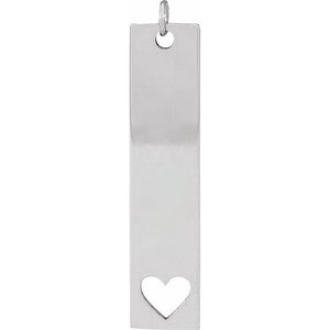 14K Gold Bar Family Necklace