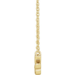 14K Rose Gold Lowercase Script Grandma 18