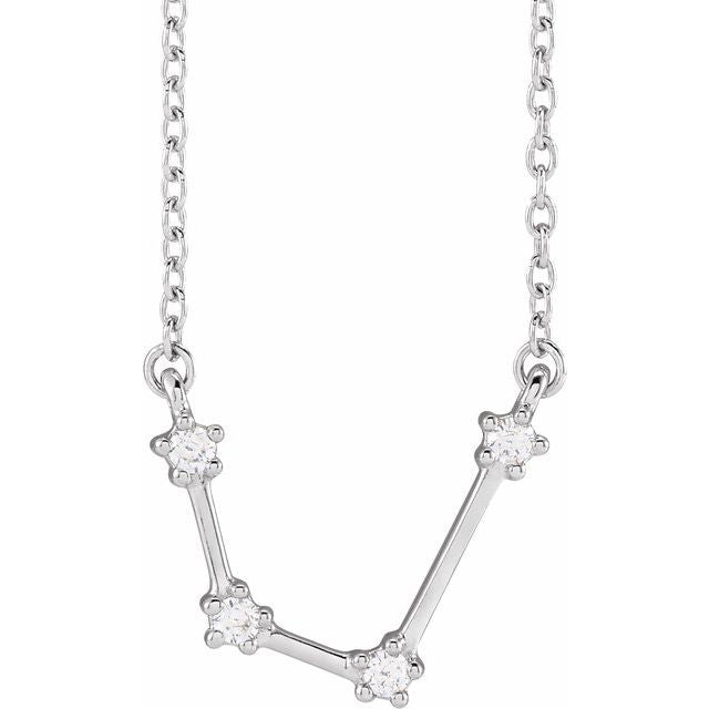 14K Gold Aquarius Necklace - Options Available