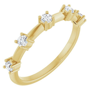 Platinum Natural Diamond Knife-Edge Anniversary Band - Options Available