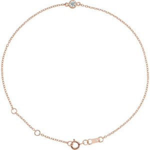 14K Yellow Gold, 3 mm Natural Blue Sapphire Bezel-Set Bracelet