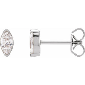 14K Gold Lab-Grown Diamond Stud Earrings - Options Available