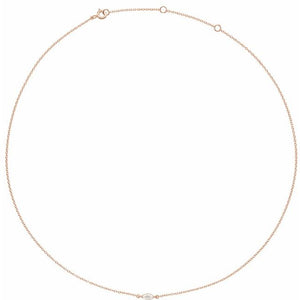 14K Gold Lab-Grown Diamond Necklace - Options Available