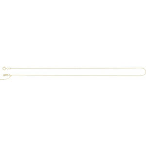 14K Yellow Gold 1 mm Adjustable Threader Bead Necklace - Elegant Design