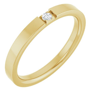 14K Gold & Platinum Natural Diamond Band - Options Available
