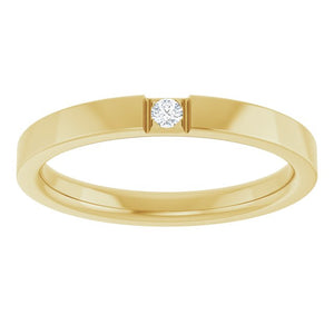 14K Gold Natural Diamond Band - Options Available