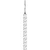 14K White Gold Polished 1/6 CTW Natural Diamond Vertical Bar Pendant