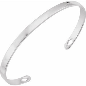 14K Gold Engravable Cuff Bracelet