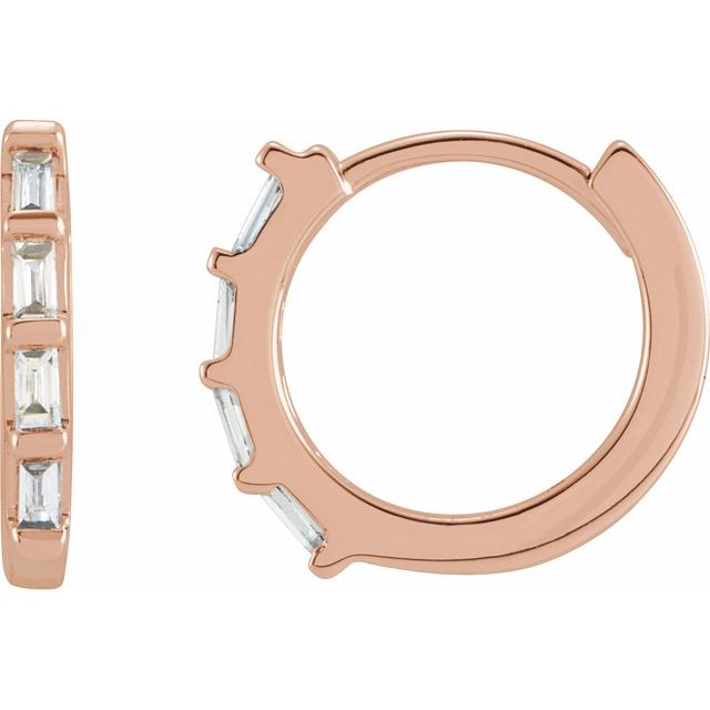 14K Gold Natural Diamond Earrings - Options Available