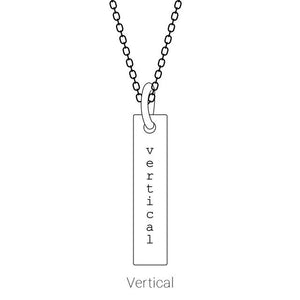 Engravable 14K White Gold Footprints Pendant - Polished 22.4x5 mm